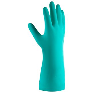 Химические перчатки из нитрила Atom Oil с хлопковым напылением