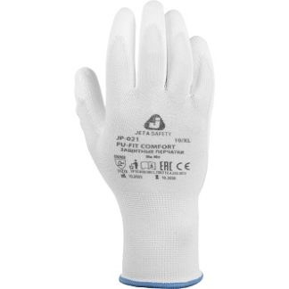 Перчатки JP-021 Pu-Fit Comfort трикотажные из полиэфира и спандекса с покрытием ладони из полиуретана